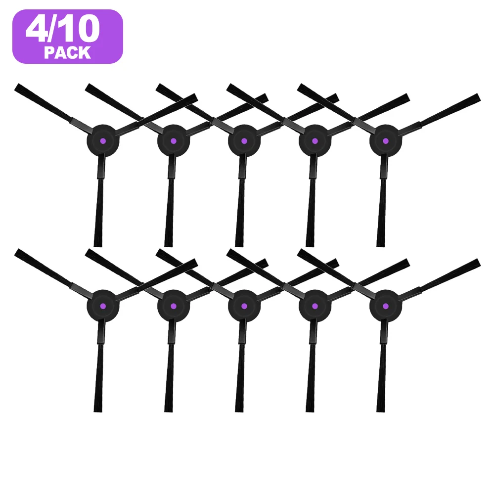 F10/4 Uds. Cepillo Lateral de repuesto de plástico + nailon limpieza eficiente de esquinas para JONR para T5 Pro accesorios de piezas de Robot aspirador
