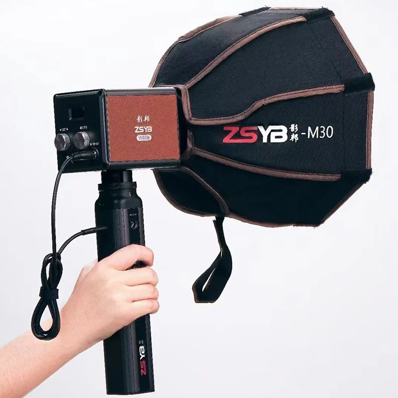 ZSYB-empuñadura de batería portátil, 88.8wh, para Aputure 200X-S, ZHIYUN v60, MOLUS X100, batería de agarre de 24000mAh, D-TAP de entrada PD/D-TAP