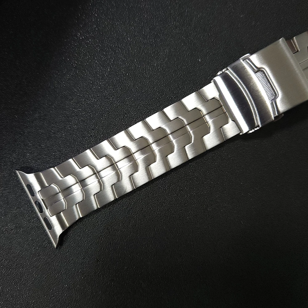 Titanium Metal Link Bracelet For Apple Watch Band 49mm 45mm 44mm 41mm 40mm 42 38 Strap For iWatch Series 1-8 SE Ultra Watchband