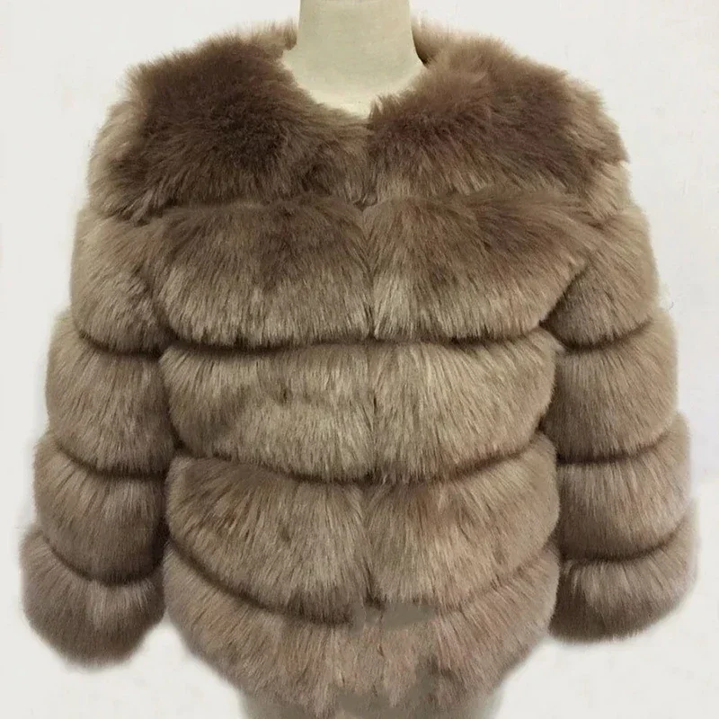 Veste en fausse fourrure pour femme, vestes courtes combinées, streetwear adt décontracté, manteau vintage à manches longues, mode d'hiver, extérieur Chester L69