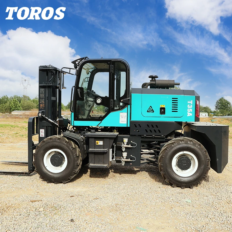 China Cheap 3 Ton 5 Ton 4x4 All Rough Terrain Diesel Forklifts Trucks For Sale Price Rough Terrain Forklift For Sale