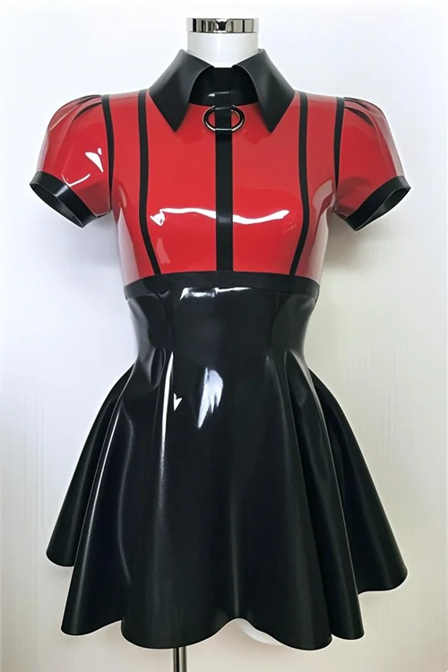 

100% Latex Dress Rubber Dresses Cosplay Costume One Piece Set 0,4mm Cosplay