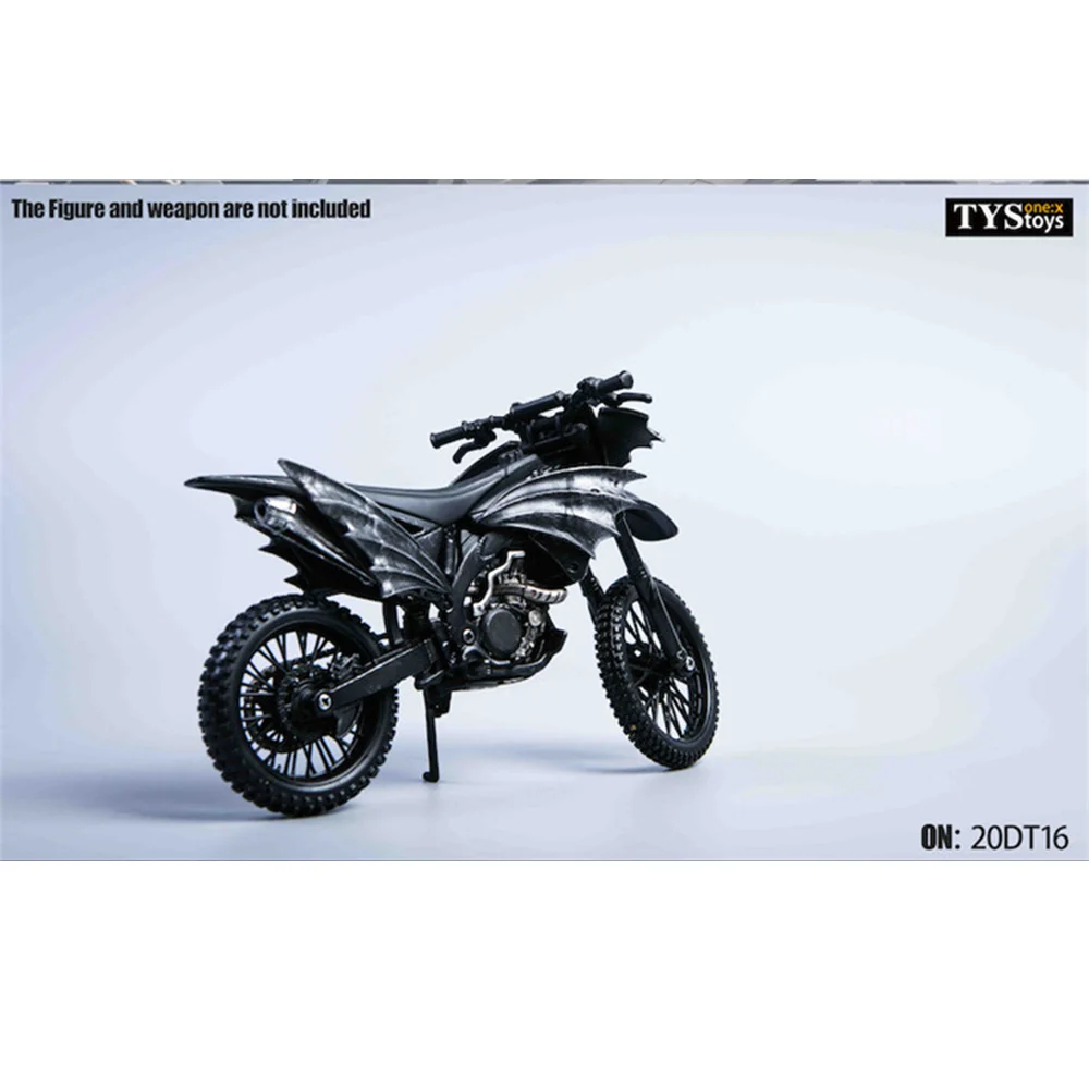 Tytoys 20dt16 1/12 escala soldado legal preto fora da estrada modelo de motocicleta acessórios para 6 Polegada figura ação corpo brinquedos presentes