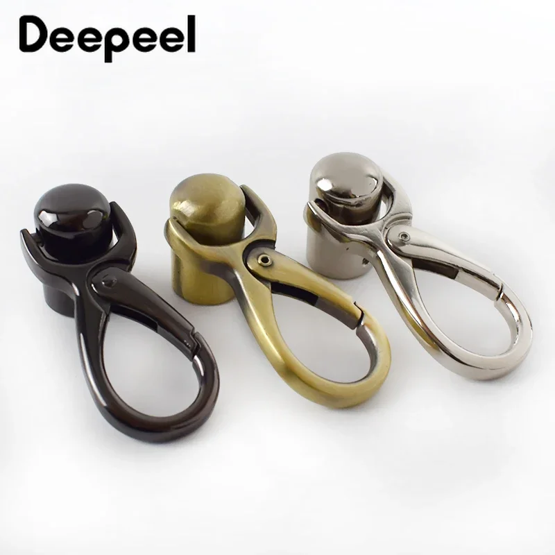 2/4/10Pcs Deepeel Bag Metal Buckles Tassel Cords Stopper Clasp Handbag Strap Belt Hanging Hook Buckle DIY Hardware Accessories