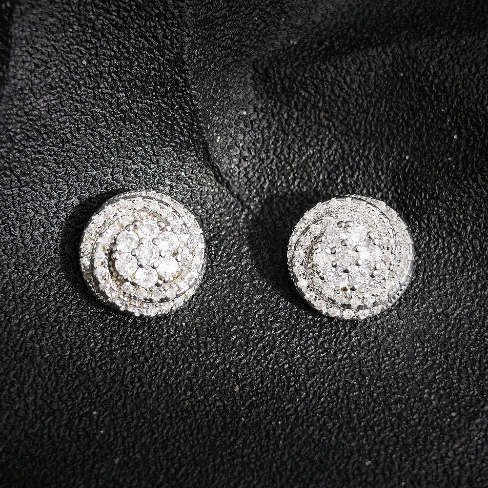 أقراط فاخرة ورائعة ومدمجة للغاية من الزركون الاصطناعي الوردي لحفلات الزفاف ذات قيمة جمالية عالية E8082 #6