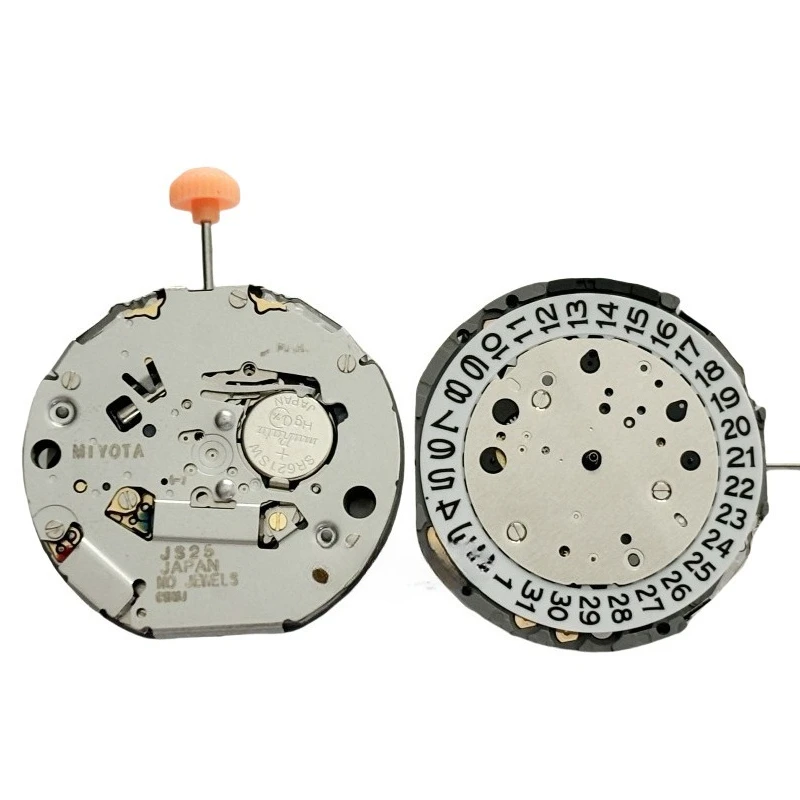 ملحقات حركة الساعة لحركة JS25، إبرة صغيرة بستة دبابيس 3/6/9، تقويم واحد #4