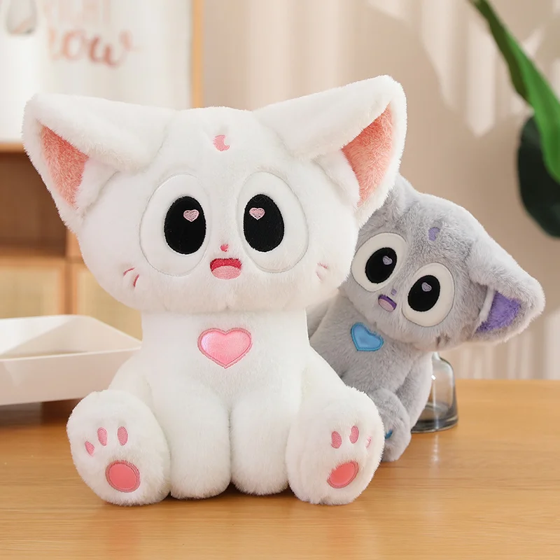 Cartoon Moonlight Cat Plush Toy, High Soft Stuffed Animals, Kitten Plushies Doll, presentes de qualidade para crianças, bebês, novo, 20-40cm