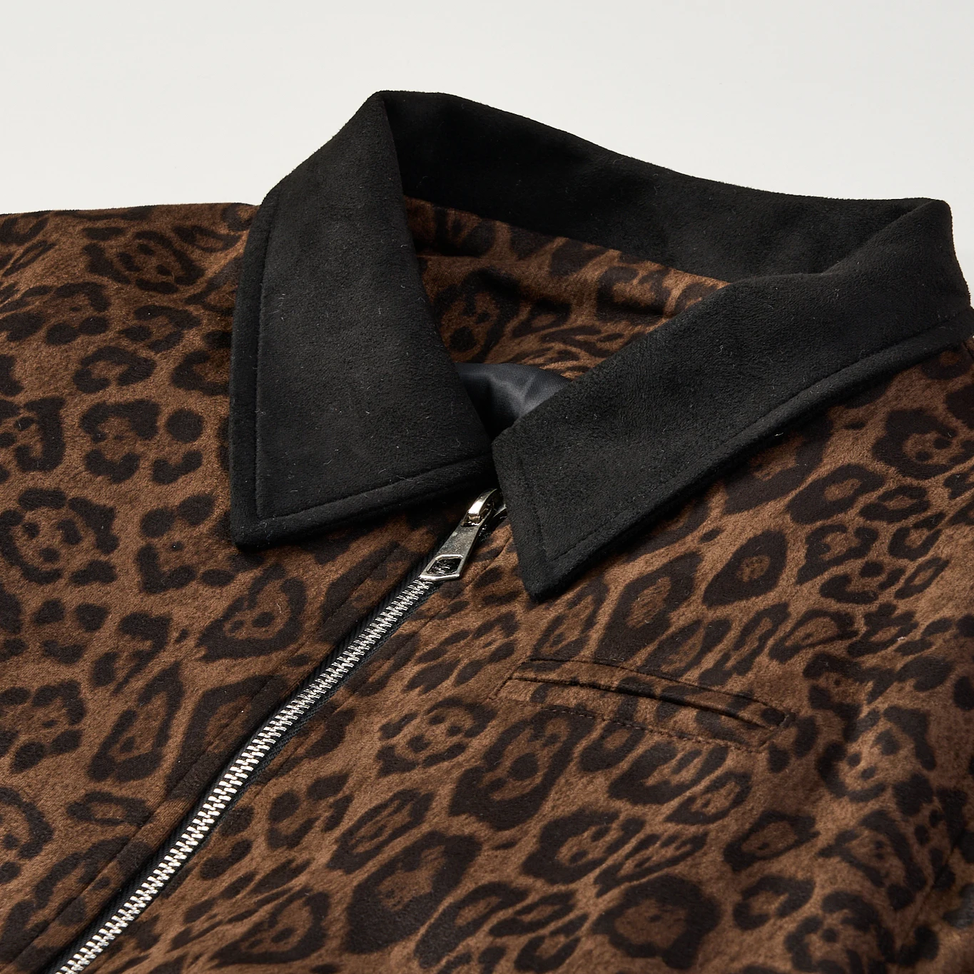 السيدات ort Jaet 2025 موسم الخريف تصميم جديد الربط اللون Colion ليوبارد نمط عادية فضفاضة تناسب سستة إغلاق #3