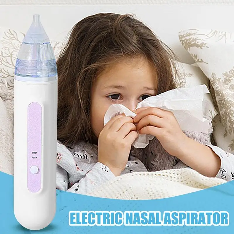 Electric Nose Sucker Nasal Aspirator Nose Cleaner Removable Tips Silent Operation Nasal Congestion Relief And Newborn Babies