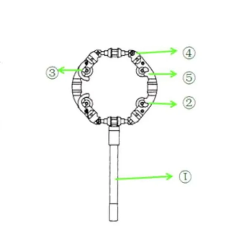6-8 インチ炭素鋼ステンレス鋼ロータリースチールステンレスパイプコールドカッター ECR8 159-246mm
