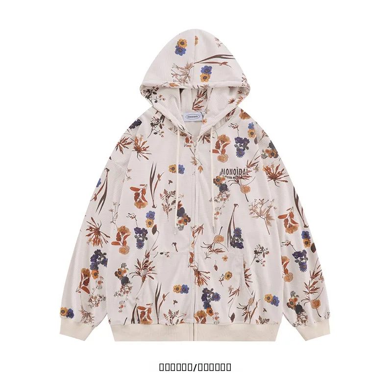 

from Spring Orchid Autumn Cysanthemum New Autumn Letter Print Hooded Open Cardigan Sweatirt Street Sle Couple Jaet