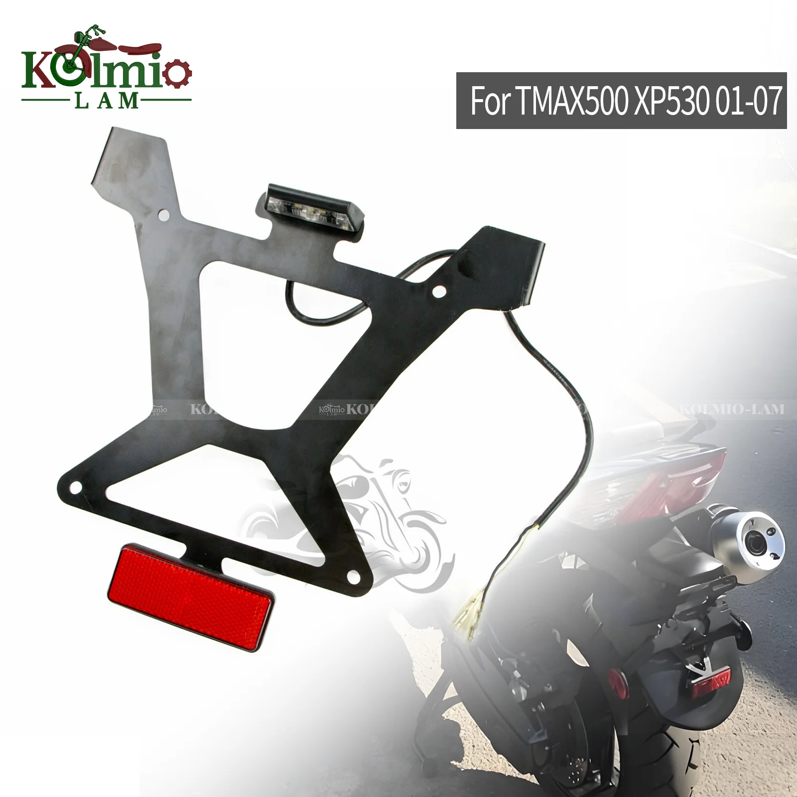 Fit for YAMAHA TMAX500 TMAX 500 2001 - 2007 License Light Hugger Bracket T-MAX500 2002 2003 2004 2005 2006Rear Fender Mudguard