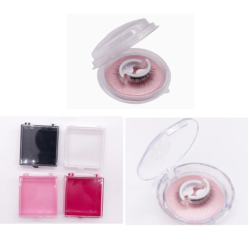 Natürliche Mehrere Reversible Kleber-freies Selbst-klebe Paare Falsche Wimpern Wiederverwendbare Selbst-Kleber Wimpern Dropshipping