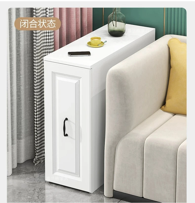 

Folding sofa narrow side rack living room sofa side cabinet side cabinet narrow long cabinet