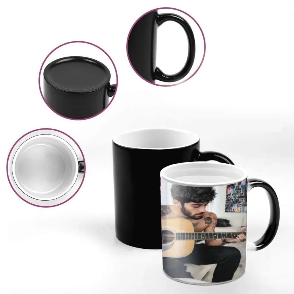 Singer Z-Zayn M-Malik Newest Design Coffee Mugs Heat Color Changing Milk Tea Cup Colorcup For Birthday Gifts