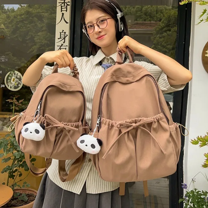 

Школьная сумка для девочек, однотонный простой рюкзак для учащихся начальной школы, рюкзак Maillard для учащихся средней школы, пригородный рюкзак