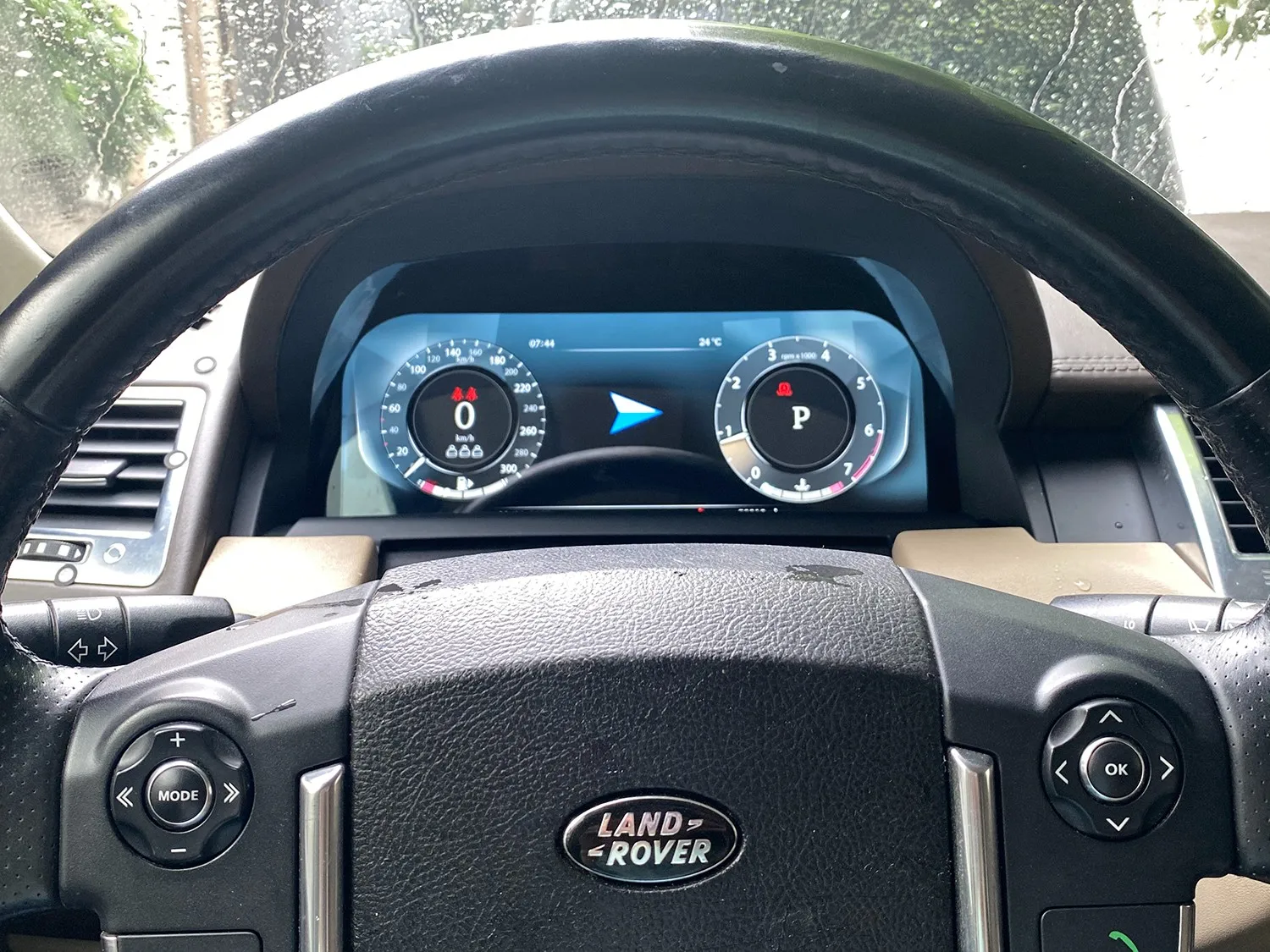 LCD العنقودية الرقمية لسيارة رينج روفر سبورت L494 2010 2011 2012 2013 الظاهري قمرة القيادة سرعة متر أداة عرض لوحة قيادة السيارة #3