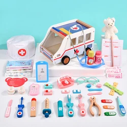 Medical Car Gifts Ambulance Series Dentist Simulation Play House Toys Children's Doctor Toy Set Doctor Nurse Role-playing