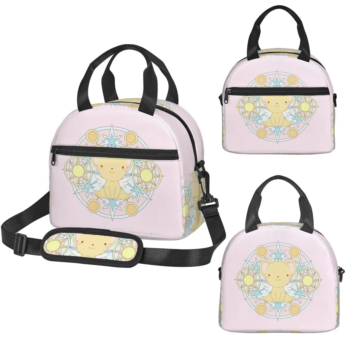 

Термосумка для обедов Kero Sakura Card Captor Kawaii для детей, школьная термосумка-холодильник, герметичный ланч-бокс