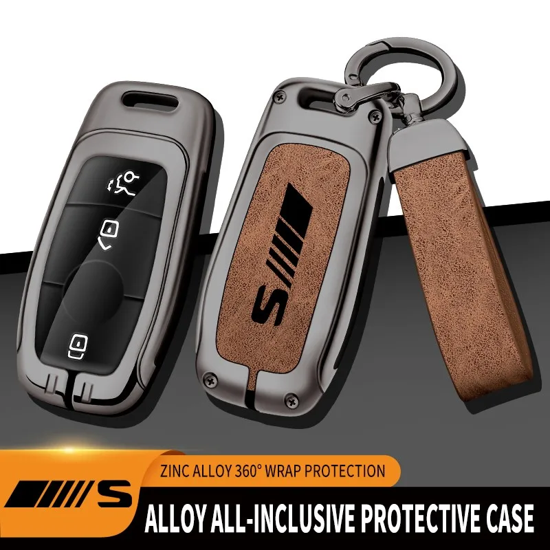 Zinc Alloy Car Key Case For Mercedes S450L S500L S350L Remote Control Protector For Mercedes Benz S Class Key Accessories