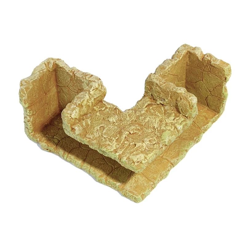 

Resin Tunnel Shelter Place Aquariums Decors Corner Cave Hideouts For Fish Shrimp Fishtanks Landscaping Accessories