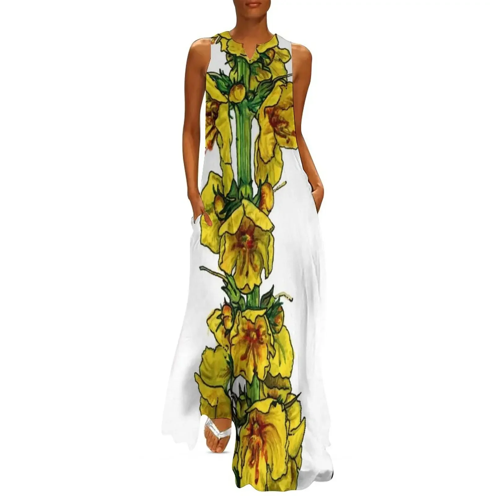 

Moth Mullein (Verbascum blattaria) Long Dress Women long dress women's evening dresses 2025 Female dress