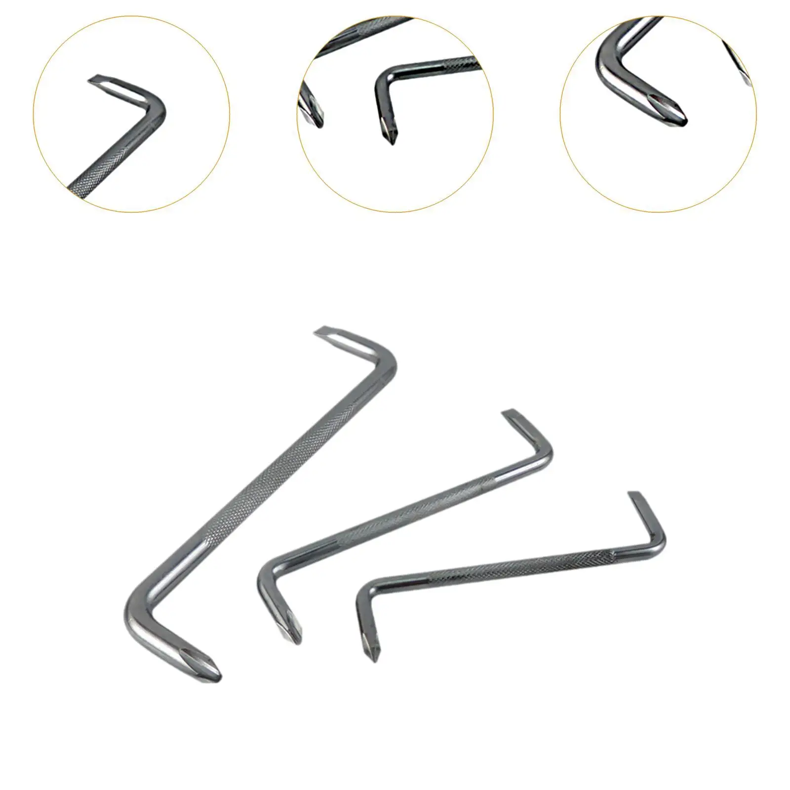 3Pcs Screwdriver Set Flexible Steering Mini Wrench Tool for Bike Tuning
