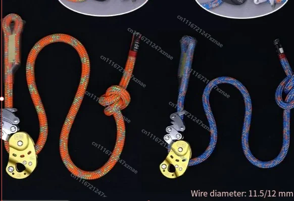 Upgraded Mechanical Rope Grabber Tree Climbing Descent Safety Device for High Altitude Rope Control 11mm 12mm 12-20kN