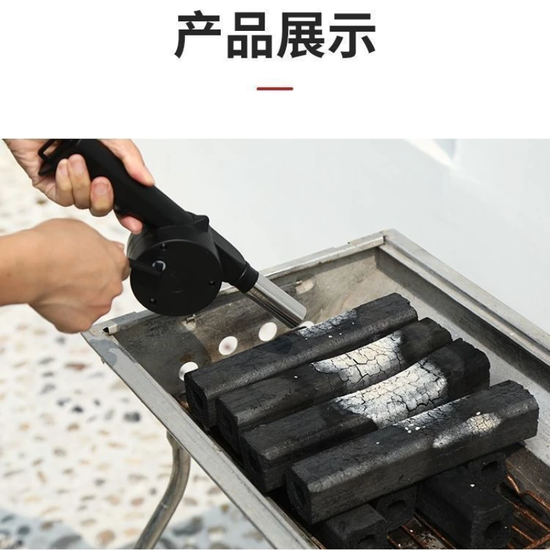 1/2PC Portable Hand Crank Fire Blower Camping Stove Bellows BBQ Air Pump Fire Starter for Charcoal Outdoor