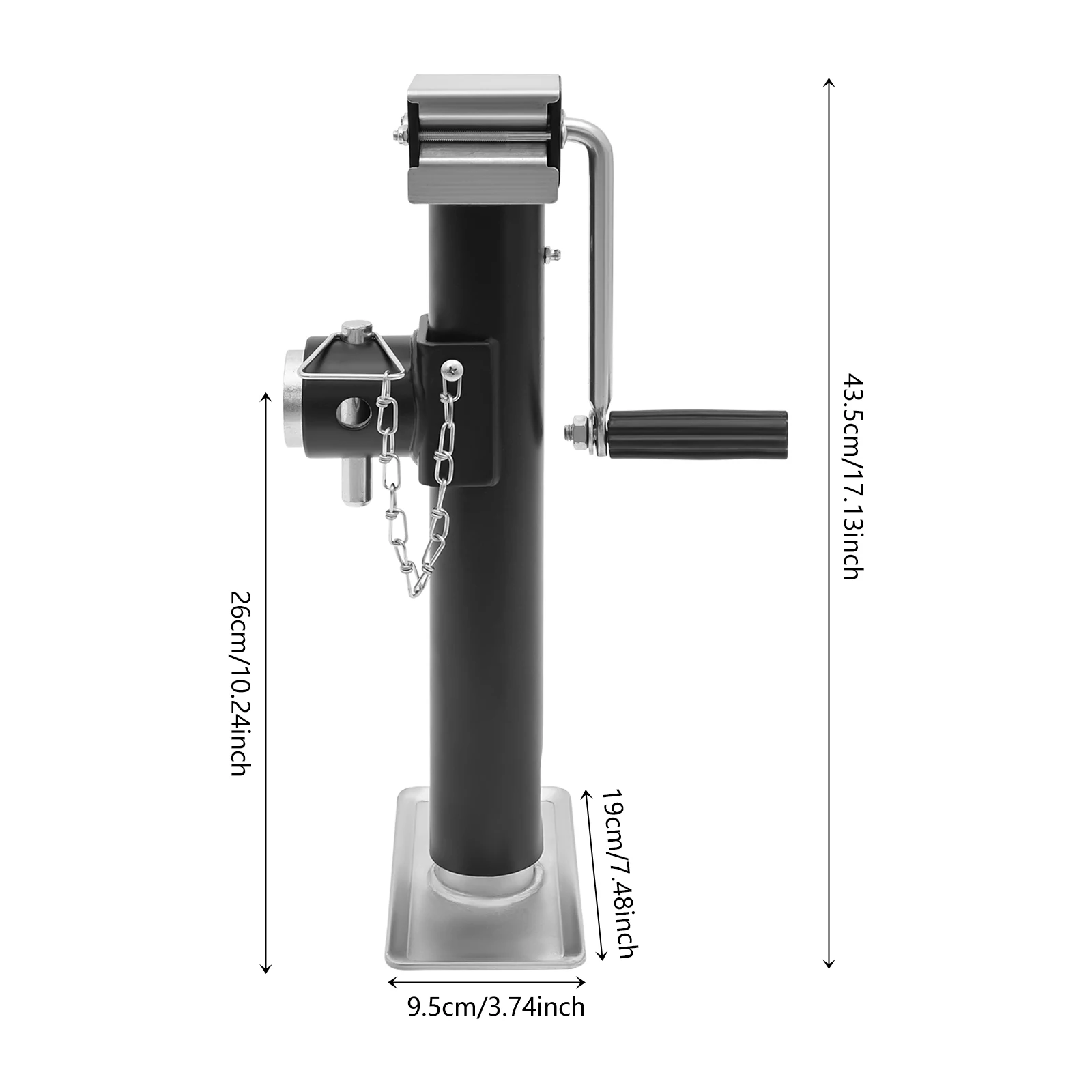 1T/2204.6lbs مقبس السيارة اليدوي Q235 حامل الرافعة الصلب المضادة للانزلاق مقبض المضادة للطرف تخزين سهل للمساعدة على جانب الطريق