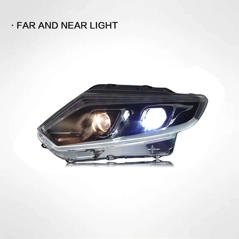 Car Accessories for Nissan X-Trail Headlights 2014 2015 2016 X Trail Head Light LED DRL Turn Signal High Beam Projector Lens 2pc