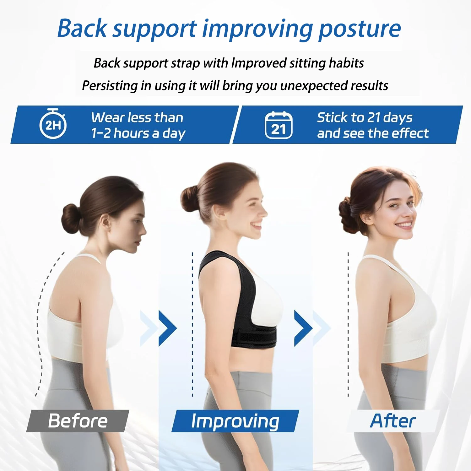 Adjustable Shoulder Posture Corrector for Adults