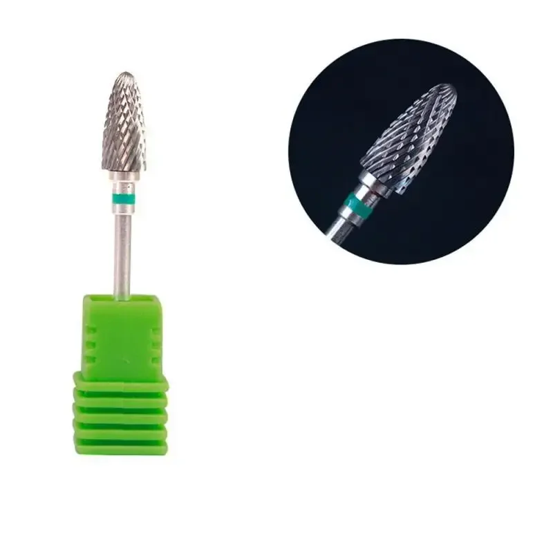 Designated Left Handed Ceramic Milling Cutters Electric Nail Drill Bit Nozzle For Remove Gel Polish Varnish