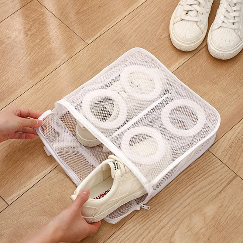 Shoes Washing Machine Shoes Bag Travel Shoe Storage bags Portable Mesh Laundry bag Anti-deformation Protective Clothes organizer