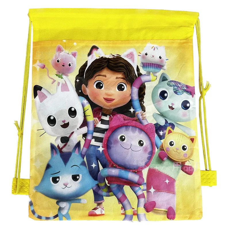 حقيبة ظهر رياضية برباط من Gabby Dollhouse حقيبة ظهر للسفر في الهواء الطلق للفتيات ذات سعة كبيرة حقيبة مستحضرات تجميل من القماش #2