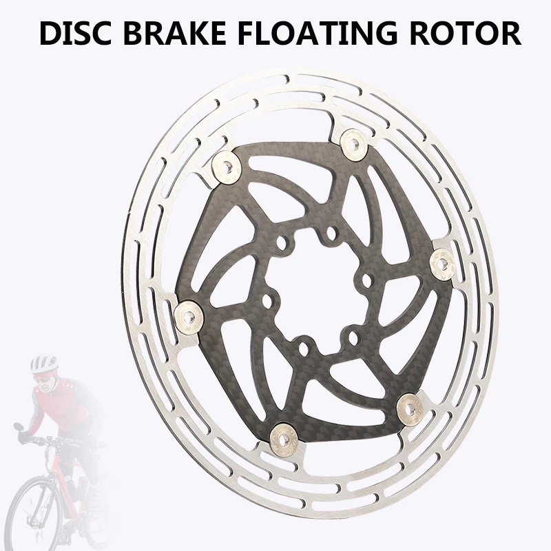 RACEWORK Bike Disc Brake Carbon Fibre Disc Rotors 140mm/160mm/180mm Road MTB Bicycle 6 Screw Center Lock Rotor