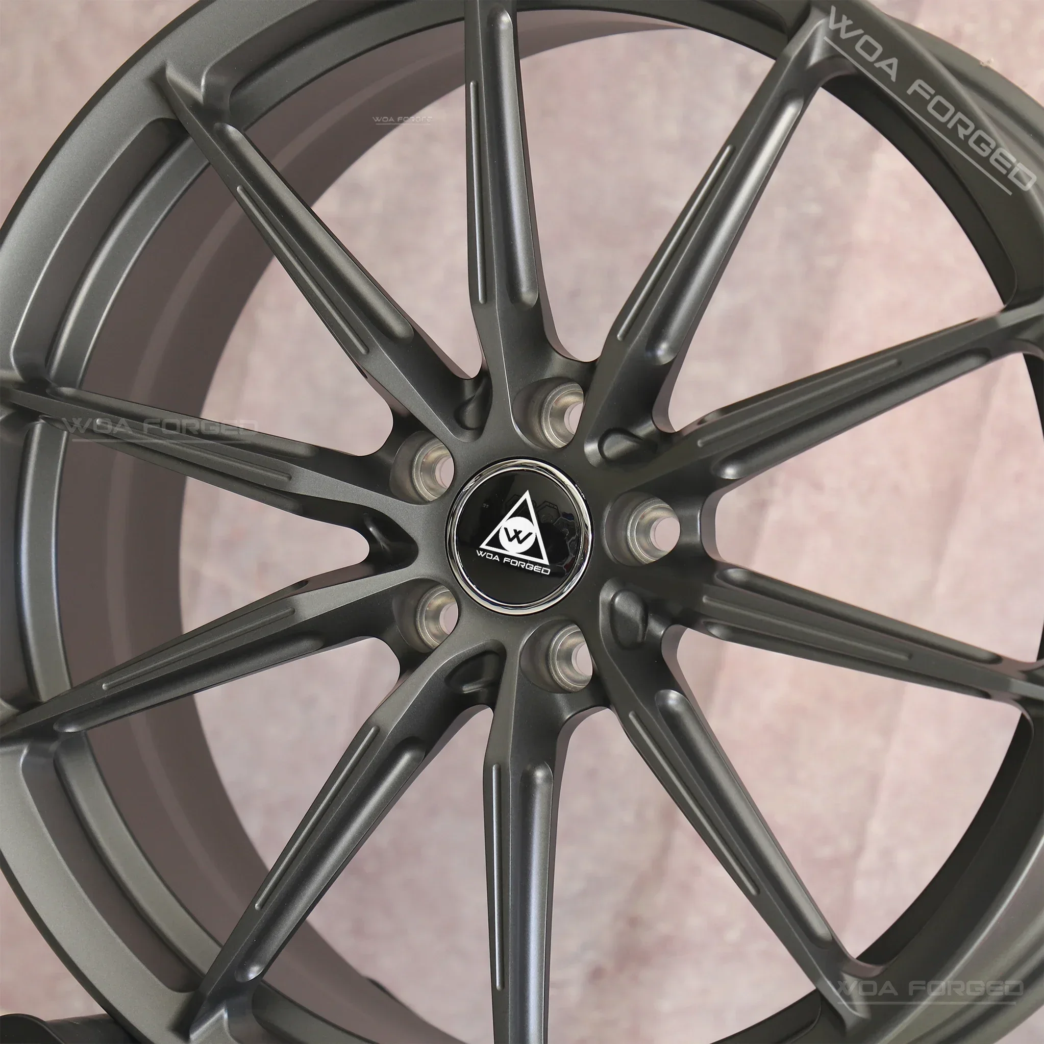 6061-T6 CF.3-FF R  Forged Wheels Multi-Spoke Matte Gun Gray Aluminum Alloy for Off-Road 20mm-40mm ET 100mm PCD 5x112 5x1