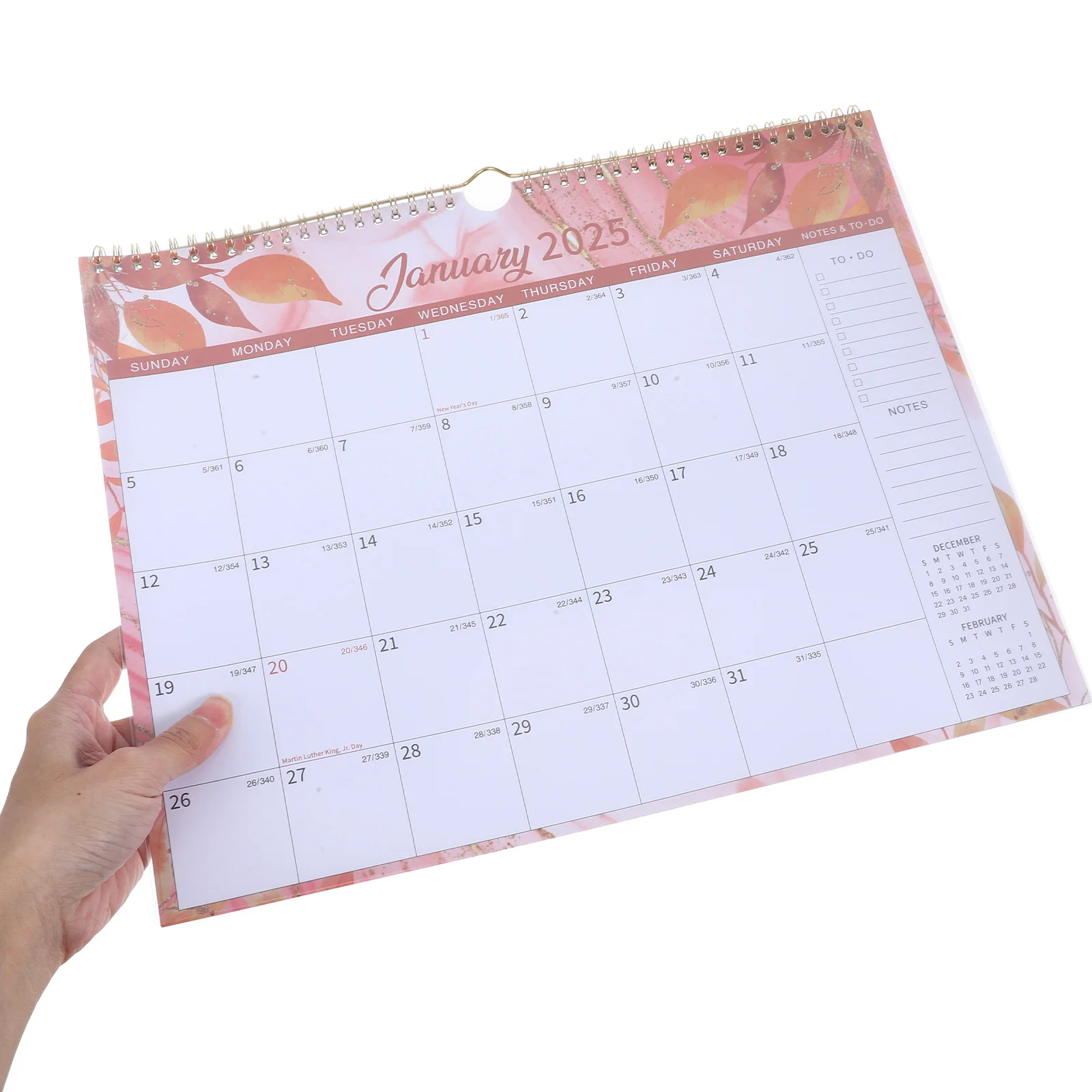 

Unique Floral Design Wall Calendar Hanging Schedule 2025 New Year Daily Schedule Calendar For Home Planning Note