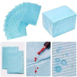 50pcs Disposable Manicure Tablecloth Table Mat for Nail Polish Pad Placemats Waterproof Clean Mat Tattoo Multipurpose For Beauty