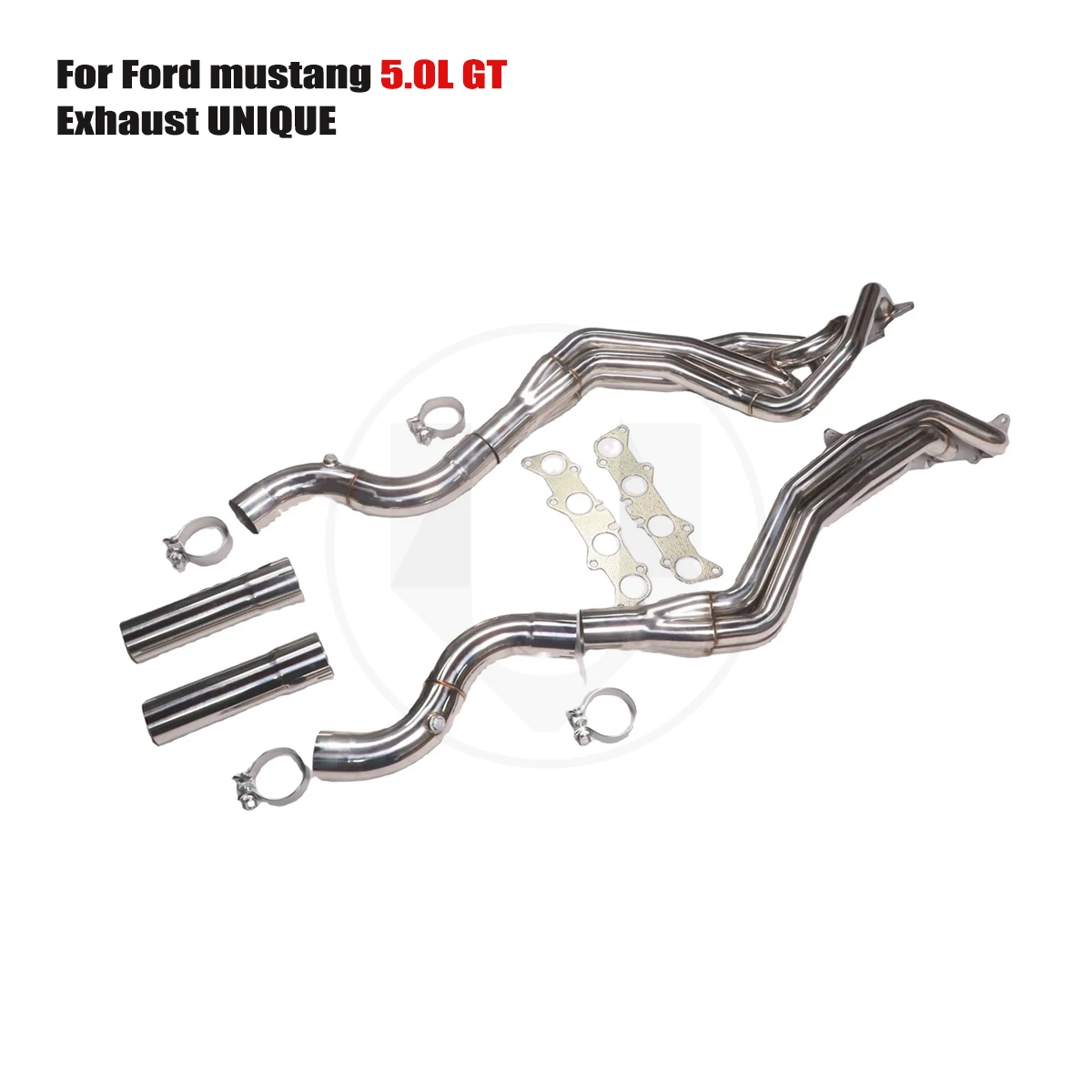 UNIQUE manifold downpipe For 2012-2023 Ford mustang 5.0L GT v8 Equal Length SS304 exhaust manifold With insulator