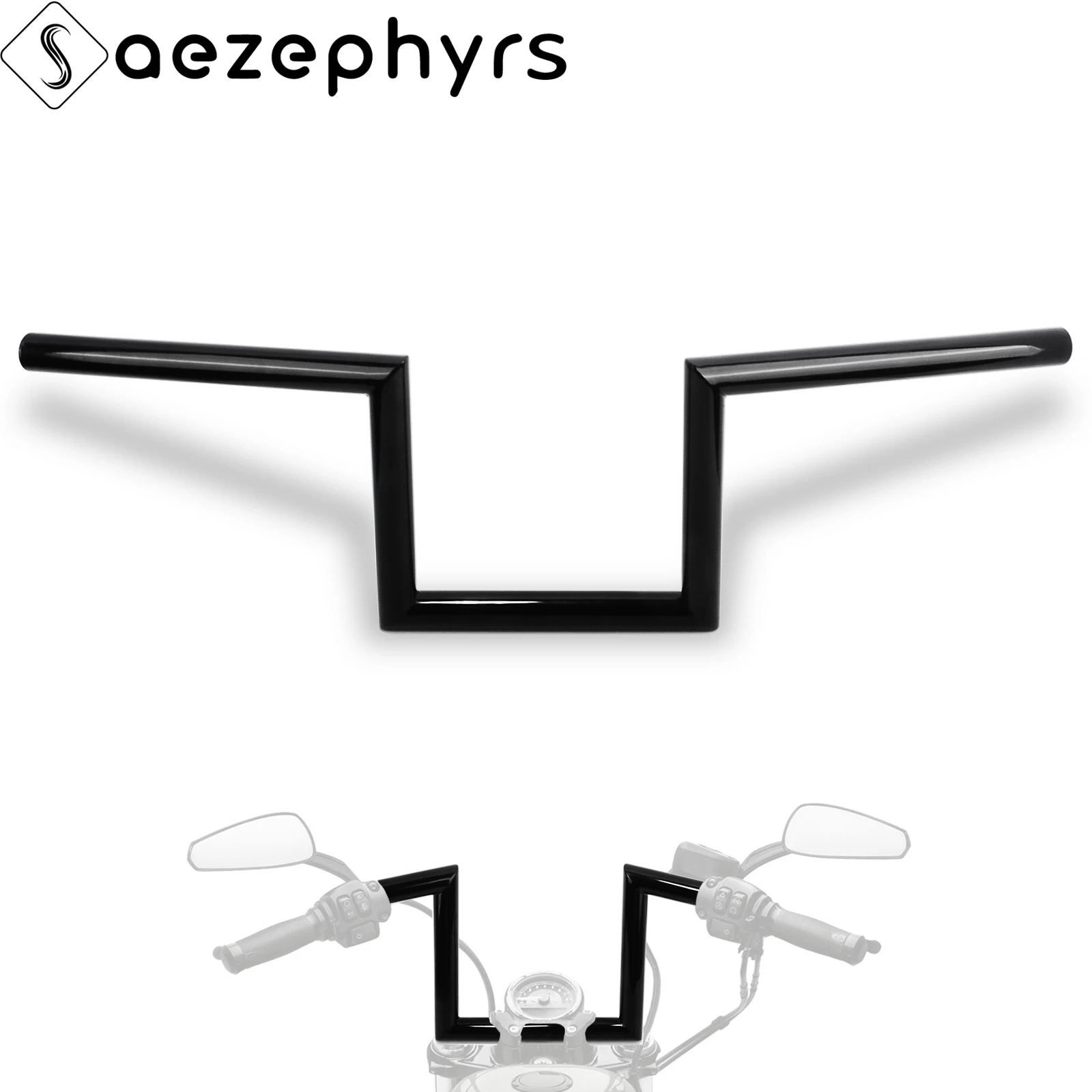 

Motorcycle 8" Rise Handlebar 1" 25mm Z Bar Ape Hanger Handlebar For Honda Yamaha Suzuki Kawasaki Harley Sportster Softail Dyna