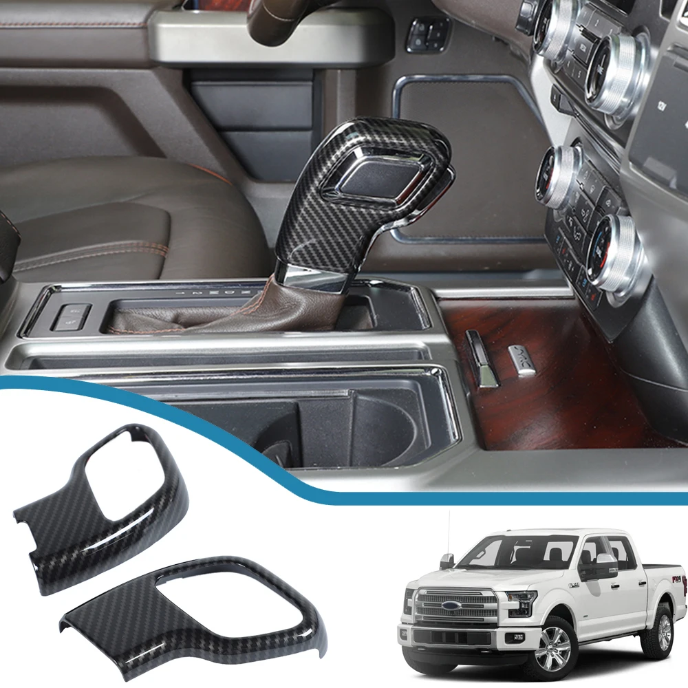

Car Gear Head Shift Knob Decoration Cover Stickers for Ford F150 2015 2016 2017 2018 2019 2020 Interior Mouldings Accessories