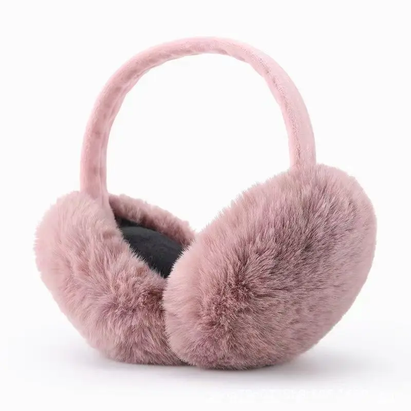 Windproof Keep Wram Foldable Earmuffs Fur Headphones Hairbands Winter Warm Soft Wool Earmuffs Antifreeze Ear Protection Headband