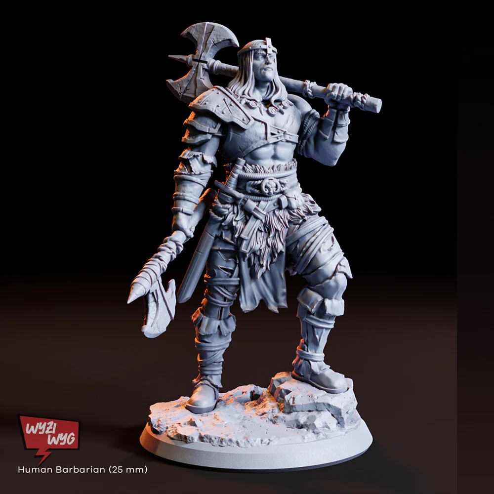 Whispers In The Wetlands Miniature D&D, Hero Chaman Warrior Wizard DnD Figure, HD 3D Model, Action Tabletop Wargame TRPG