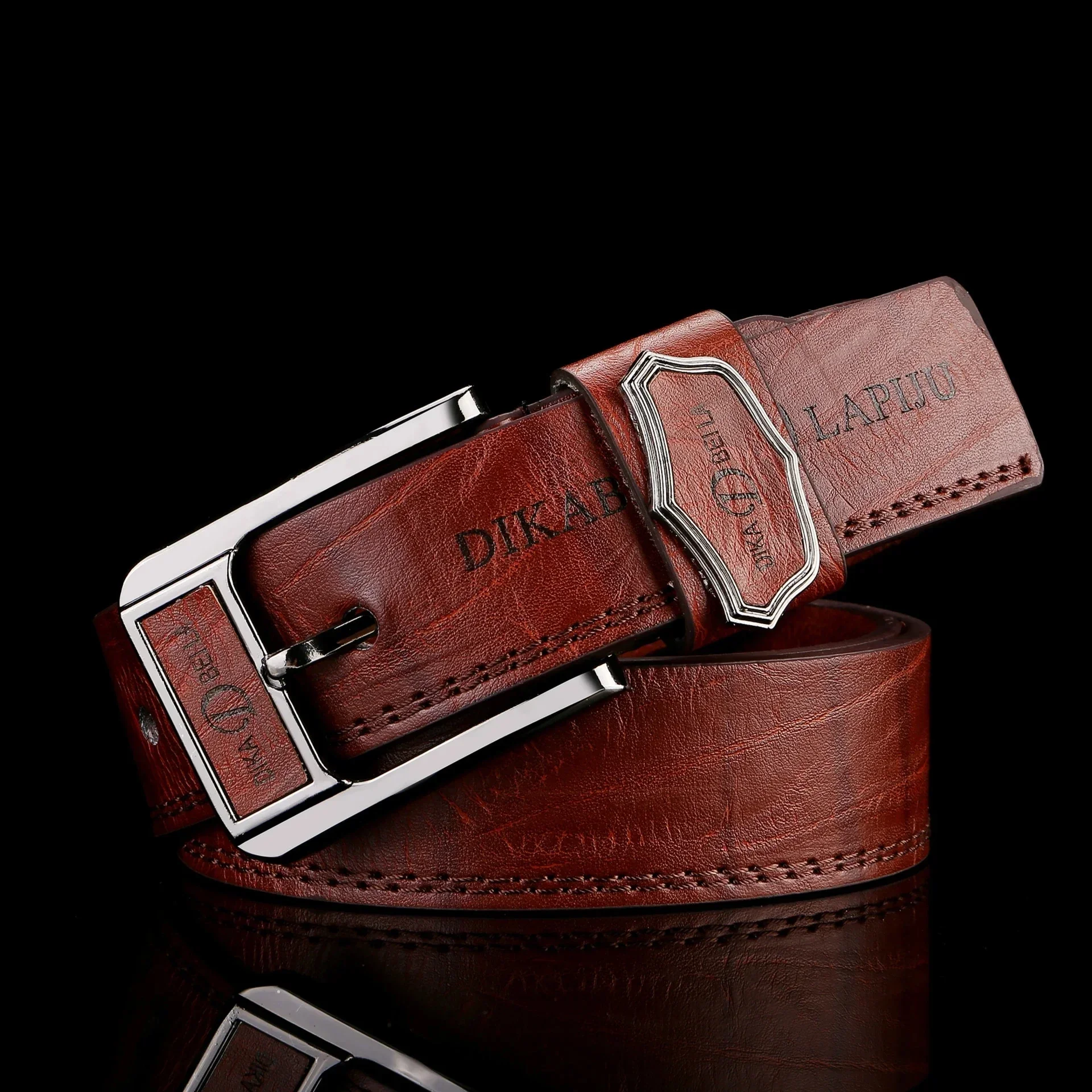 

New Men's Belt Korean Fashion Smooth Buckle Business Casual Belt Fashion Young Men's Trouser Designer Luxury Brand Belts