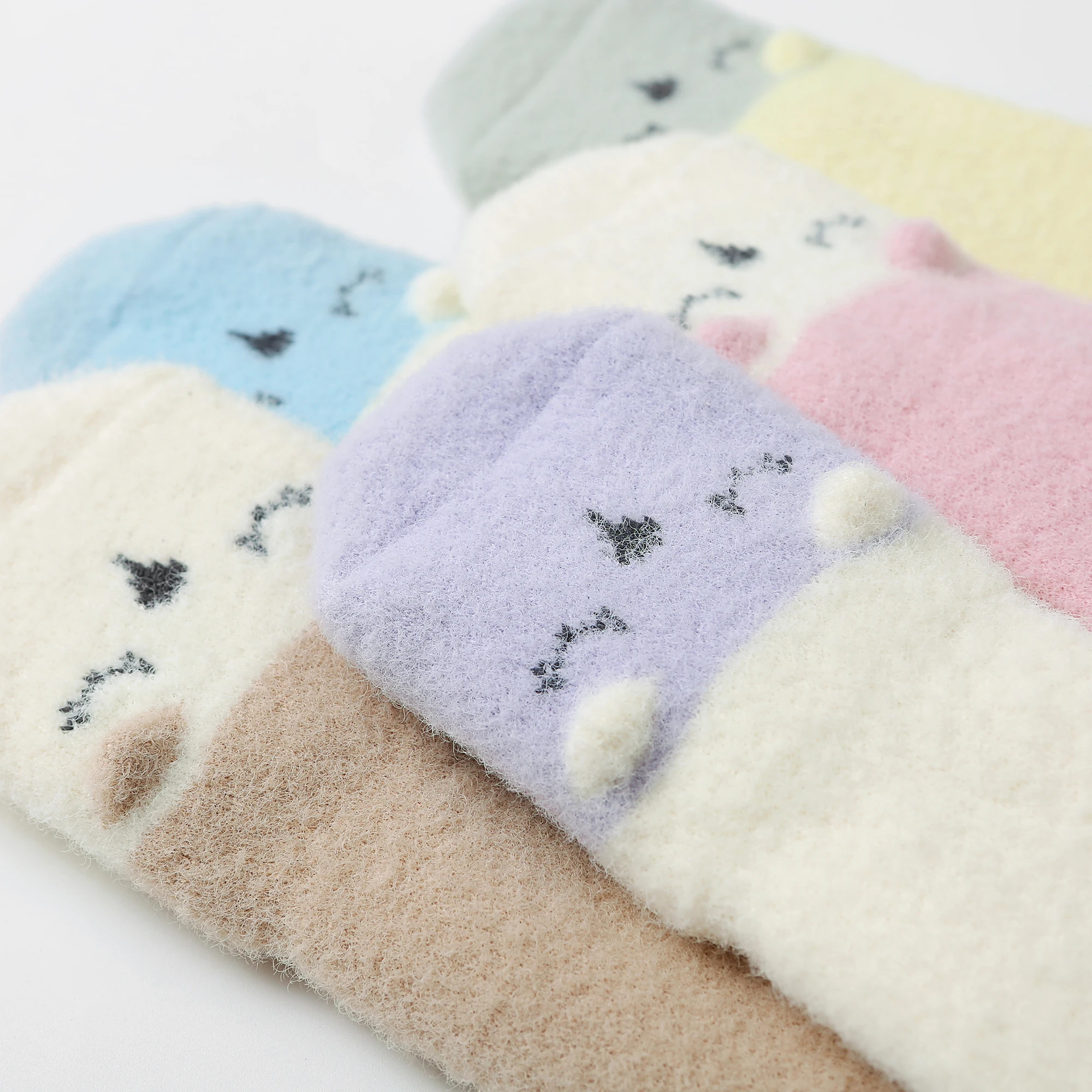 5Pairs 0-36M Winter Baby Newborn Socks Thick Warm Long Leg Socks Soft  Comfortable Boy Girl Toddler Socks