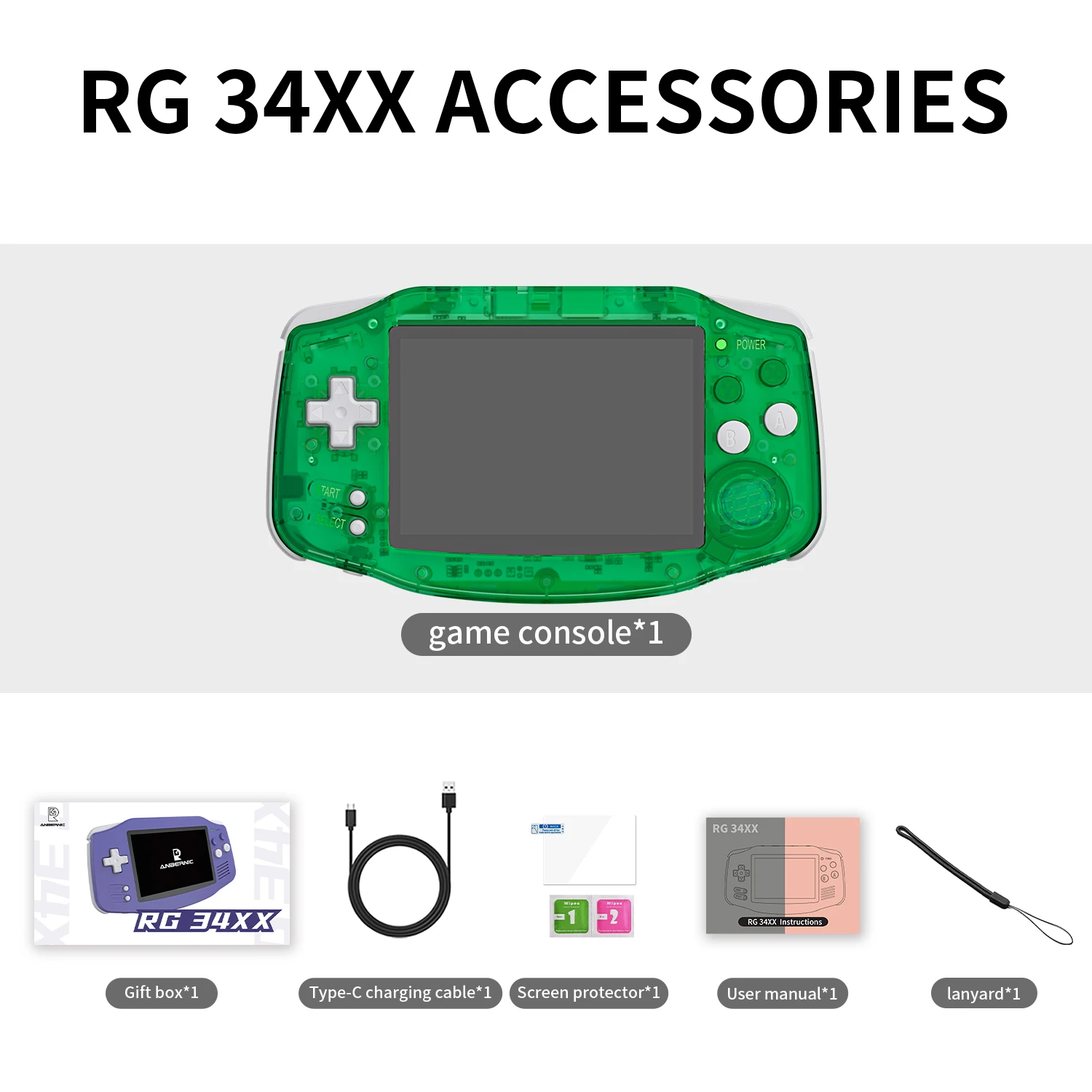 Anbernic RG34XX Retro draagbare gameconsoles RG 34XX Klassieke retro gamingspeler Linux 64-bit 3500mAh batterij WiFi Bluetooth HD