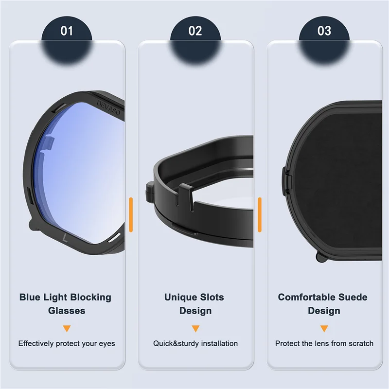 Линзы VR по рецепту для линз PS VR2, линзы для близорукости, защита от синих очков, быстрая разборка, защитная оправа для PSVR2, детали