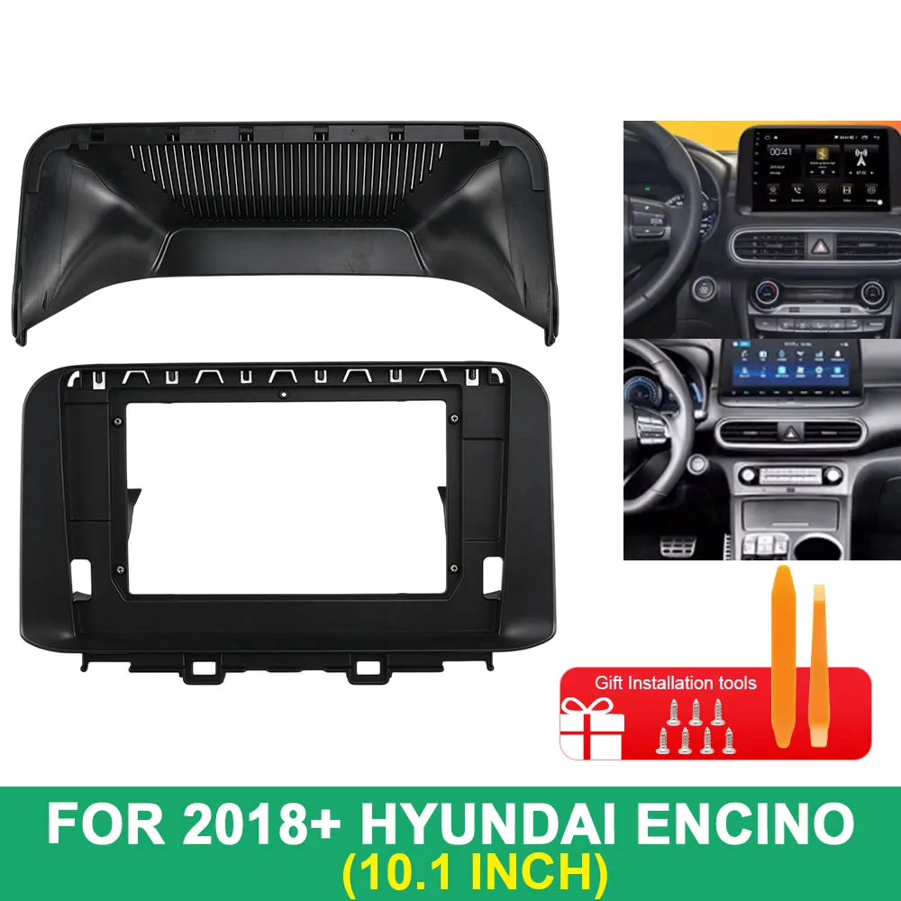 10.1 Inch For Hyundai Encino 2018+ Car Radio Fascia Dashboard Installation Trim Frame Stereo Panel