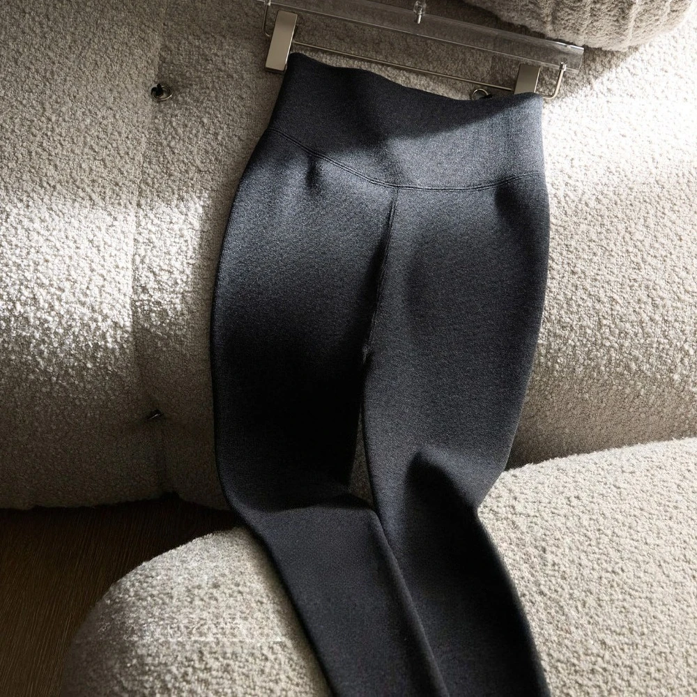 Frauen Herbst Neue Seide Lyocell Wolle Gemischt Wasser Waschbar Hohe Elastizität Einteilige Samt Segmentierte Druck Unten Hosen